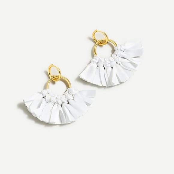 J. Crew Jewelry - J. Crew Fabric Fan Earrings